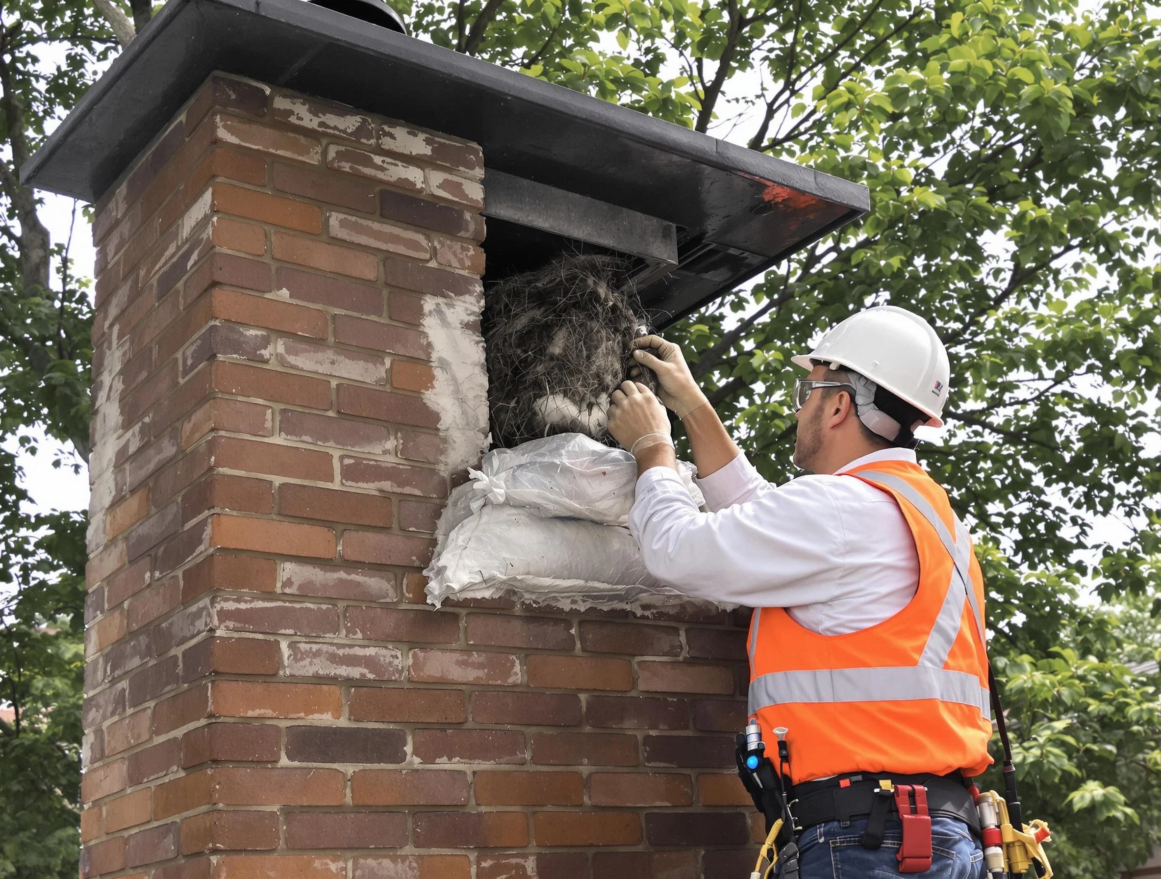 Humane removal of debris and animals by Bluffdale Chimney Sweep in Bluffdale, UT