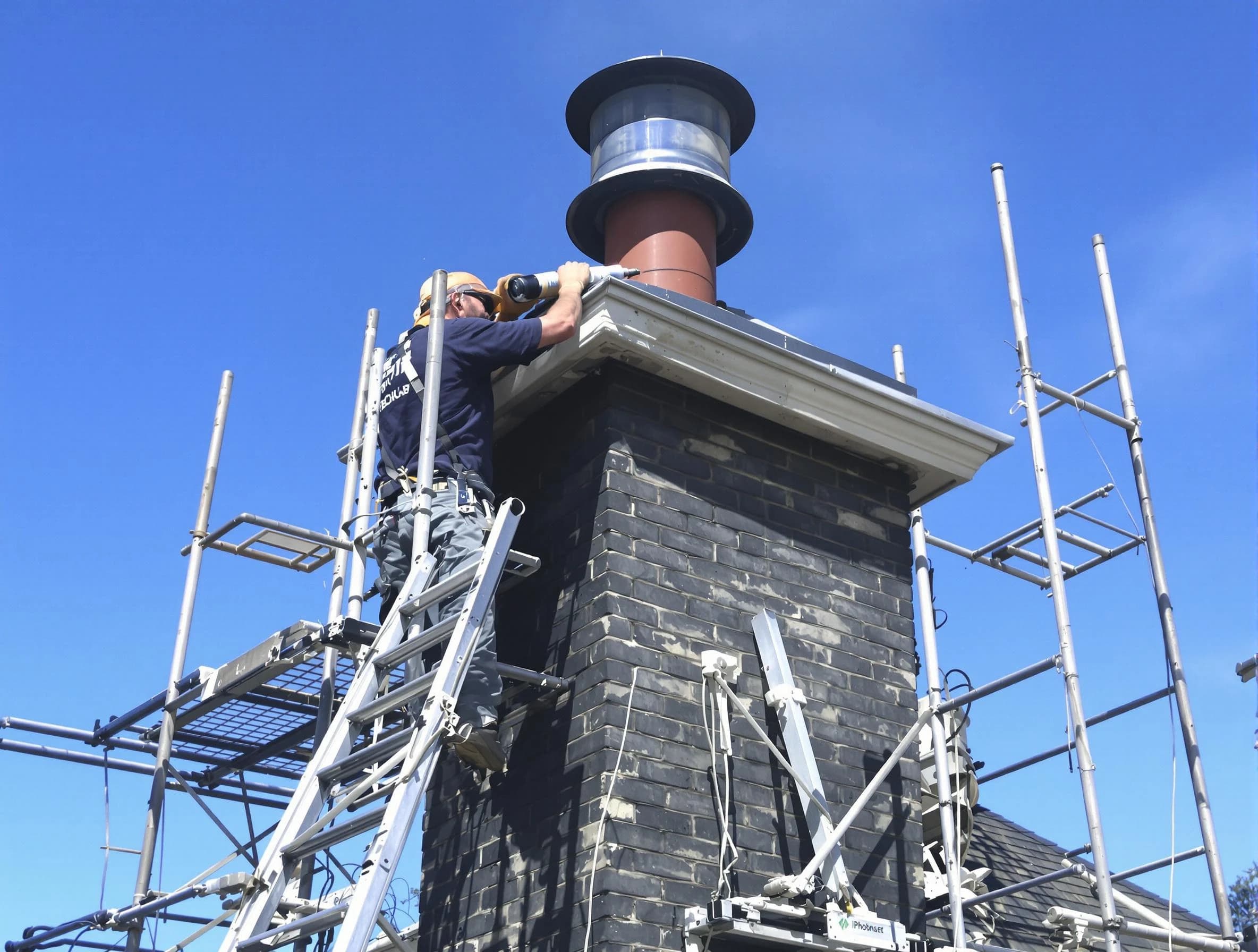 Sturdy chimney crown finished by Bluffdale Chimney Sweep in Bluffdale, UT